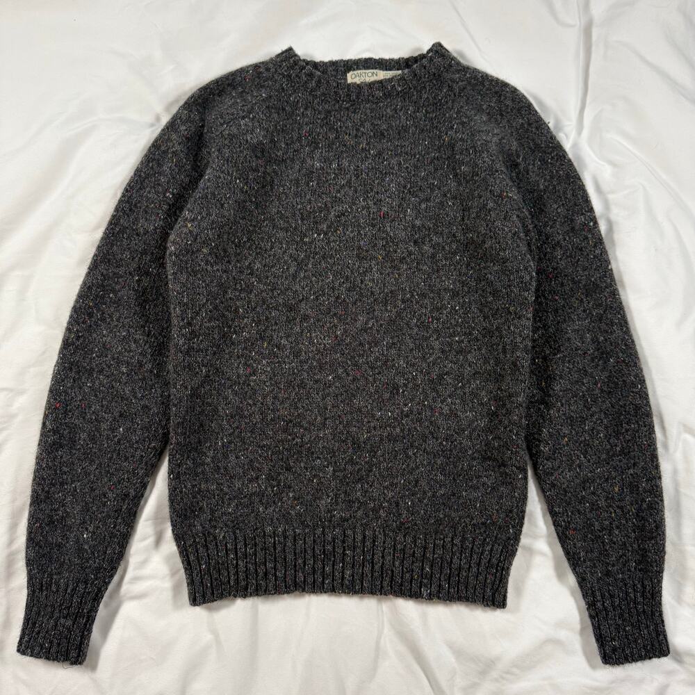 Vintage Oakton Ltd Men's wool sweater Gray Size Medium